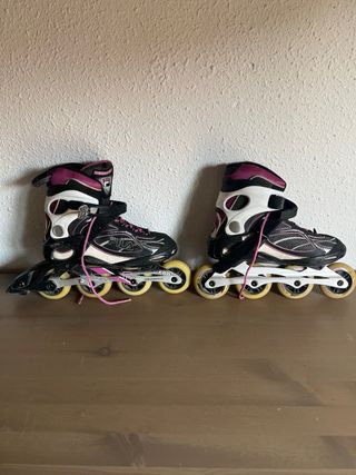 Patines en línea Fila negros y rosas