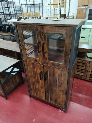Armario de baño madera y metal
