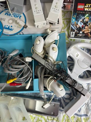 Nintendo Wii con 17 juegos y accesorios, ver fotos