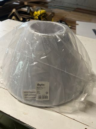 Pantalla Lámpara Blanca Plástico