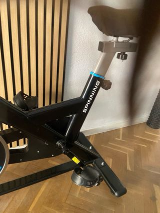 Bicicleta Spinning Negra y Azul
