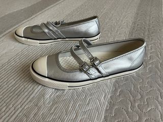 Converse plateadas talla 37
