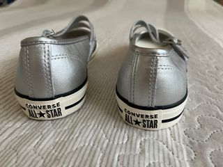 Converse plateadas talla 37