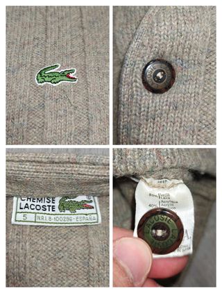 Cárdigan Lacoste Vintage Beige