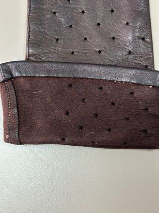 Guantes de piel largos mujer