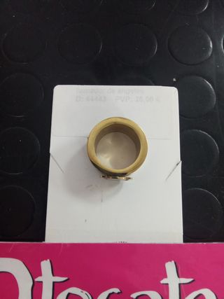 Anillo Tous Oso Negro y Dorado