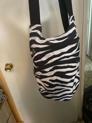 Mochila con estampado de cebra