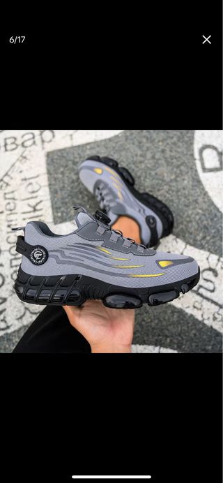 Zapatos de seguridad y trabajo grises