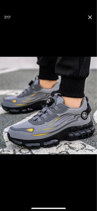 Zapatos de seguridad y trabajo grises