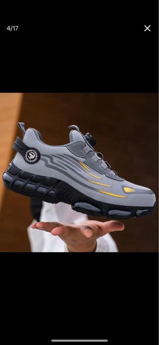 Zapatos de seguridad y trabajo grises
