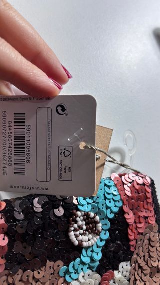 Bolso de mano Sfera lentejuelas multicolor