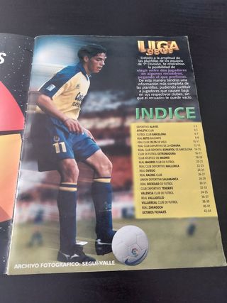 Album Cromos Liga 98-99 Oficial