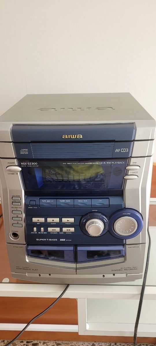 Equipo Musical Aiwa NSX-SZ300 Plata/Azul