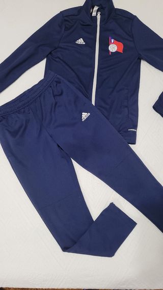 Chándal Adidas Club Santutxu Azul/Rojo TALLA 11-12