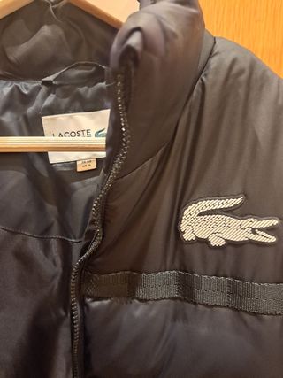 Chaqueta Lacoste Negra Original