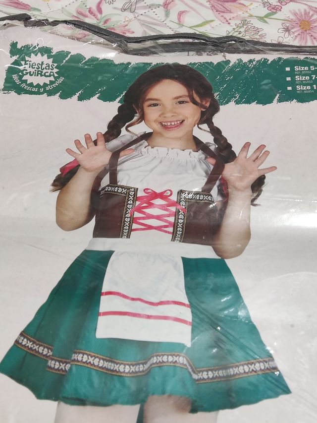 Disfraz infantil Tirolesa, talla 7-9