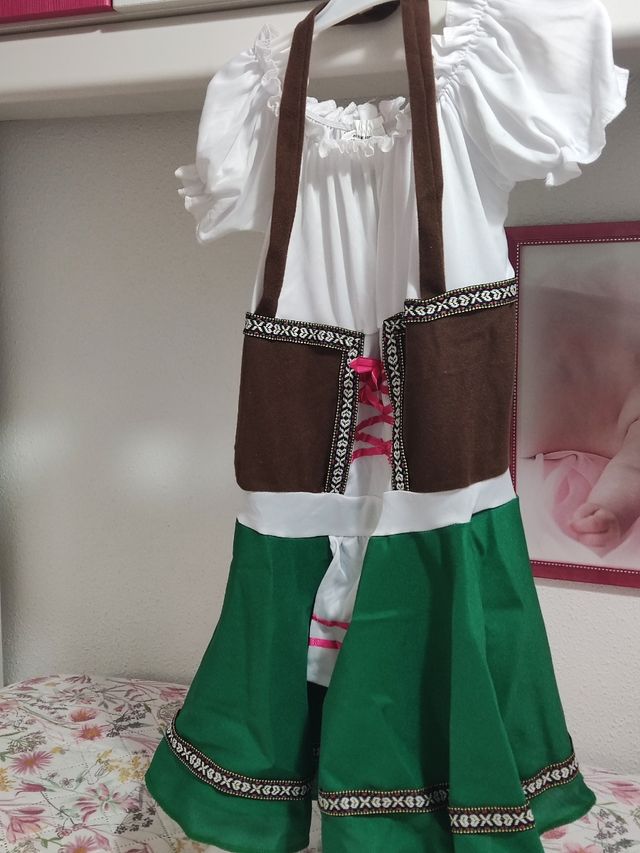 Disfraz infantil Tirolesa, talla 7-9