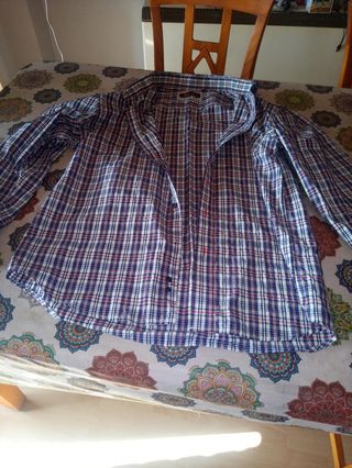 Camisa Marca Attore Camicia, cuadros azul y rojo,