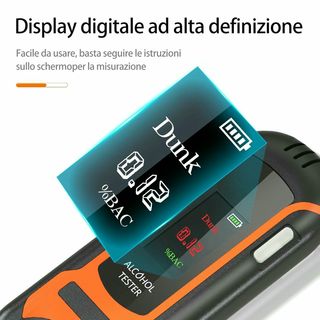 Alcoholímetro Digital Portátil con LED