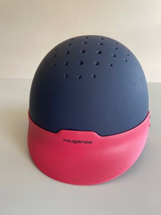 Casco equitación azul y rosa Talla 55-58