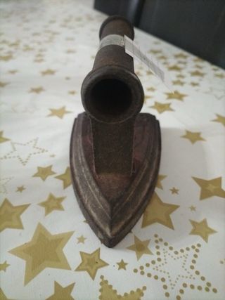 Planchas de hierro antiguas (5 unidades) Soporte.