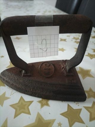 Planchas de hierro antiguas (5 unidades) Soporte.