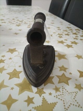 Planchas de hierro antiguas (5 unidades) Soporte.