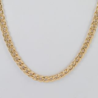 Cadena barbada de oro 18k 750 60cm