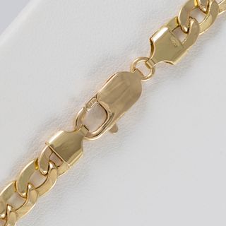 Cadena barbada de oro 18k 750 60cm
