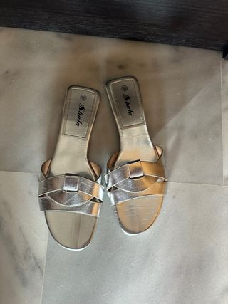 Sandalias Shein Plata Talla 40