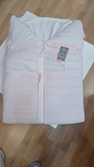 Saco para capazo rosa