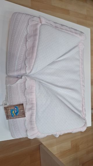 Saco para capazo rosa
