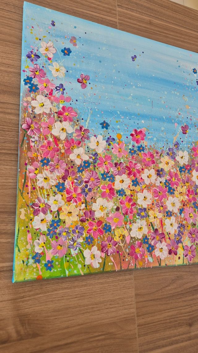 Quadro floreale colorato