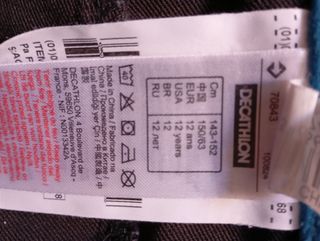 Pantalones Quechua Negro/Azul