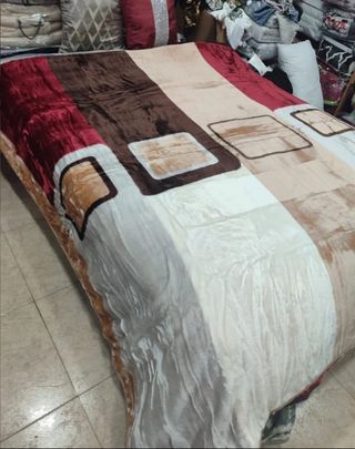 Manta terciopelo 3kg oferta 25€