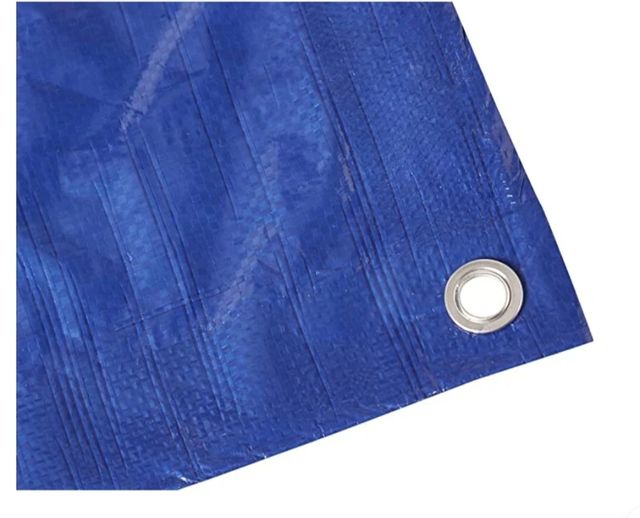 Lona impermeable de poliéster multiusos, 6 x 9 m,