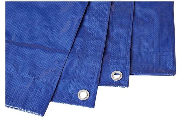 Lona impermeable de poliéster multiusos, 6 x 9 m,