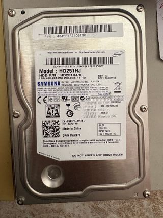 Disco Duro Samsung 250GB SATA HD251HJ