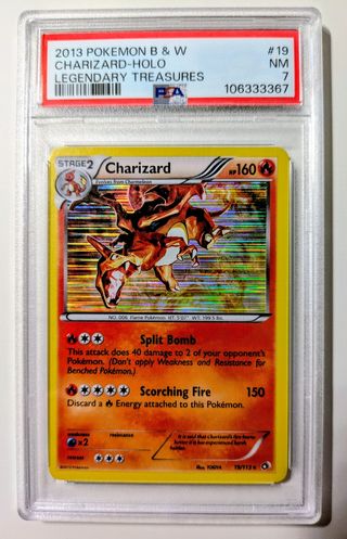 Charizard Holo 2013 PSA 7 Legendary Treasures