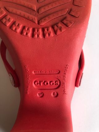 Sandalias Crocs Rojas