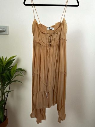 Vestido volantes asimétrico M Zara