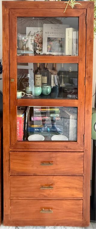 Vitrina Salón Madera y Cristal BANAK