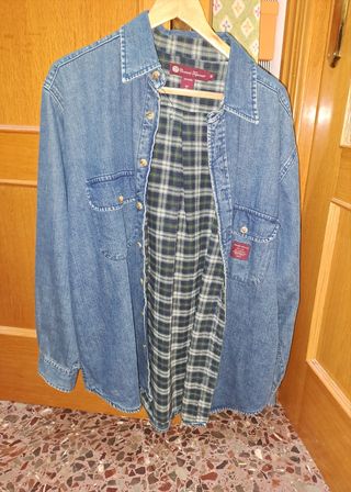 Chaqueta Vaquera Coronel Tapioca Forro Tartán Tall