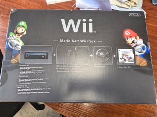 Consola Wii Mario Kart Wii Pack Nintendo Negra