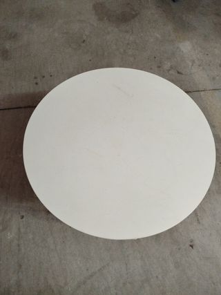 Mesa auxiliar hierro blanca