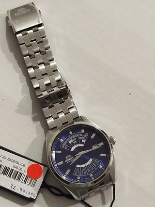 Reloj Orient Automático Azul y Plateado