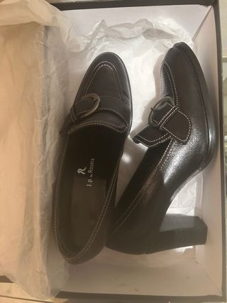 Zapatos Roseta Menorca Piel Negros Talla 38 
