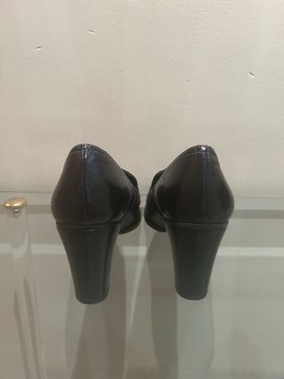 Zapatos Roseta Menorca Piel Negros Talla 38 