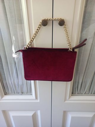 Bolso Fiesta Victoria's Secret Terciopelo burdeos 