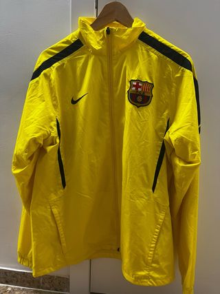 Chaqueta chándal Nike FC Barcelona amarilla